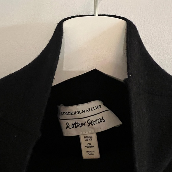 & other stories turtleneck knit sweater - black, size XS - Picture 6 of 6